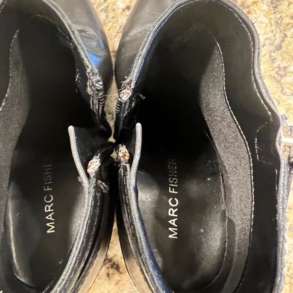 Marc Fisher black (soft) leather booties! Size 6! Love them but have too many! - Picture 5 of 5